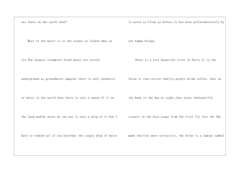 2024年大学生精彩英语演讲致辞范本_第2页