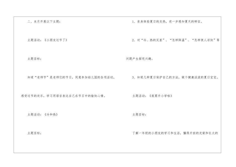 2024年大班四月份月计划_第2页