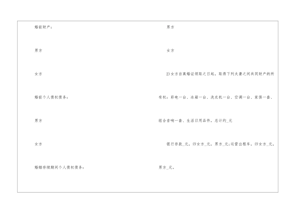 2024年夫妻自愿离婚协议书6篇_第3页
