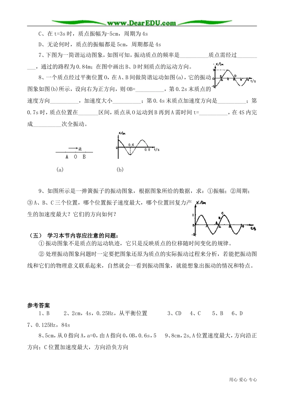 高中物理第二册简谐运动的图象2_第3页