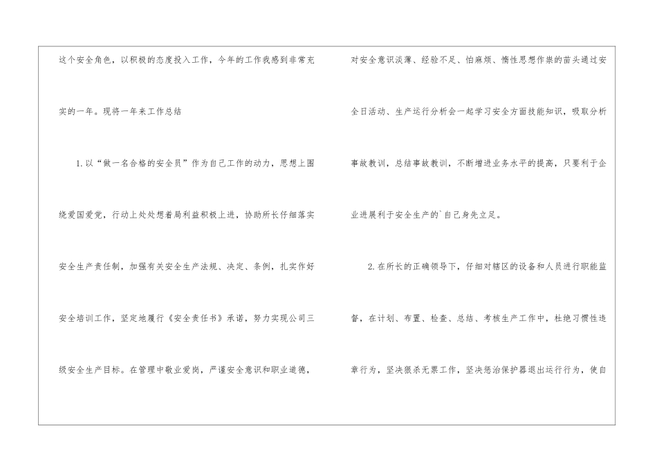 2024年安全员个人工作总结_第2页