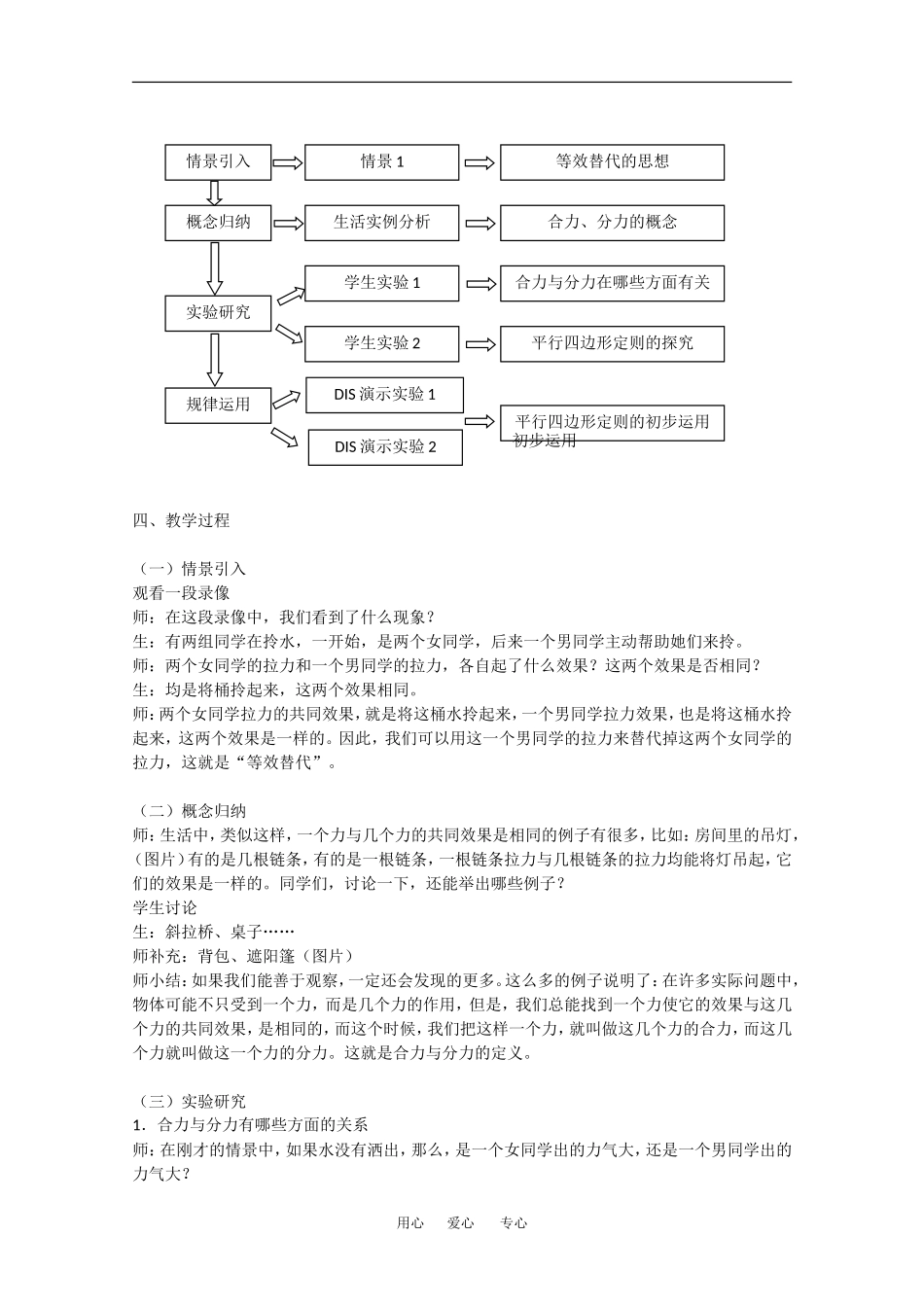 高中物理：3.4力的合成 教案  新人教版必修1_第2页