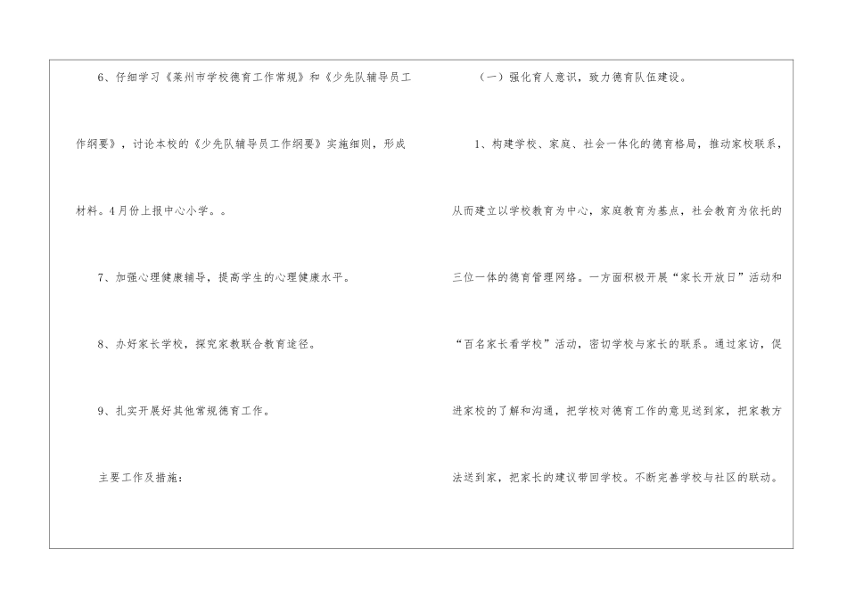 2024年小学德育工作计划范例_第3页