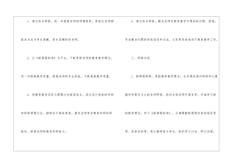 2024年小学校本研修工作计划模板_第2页