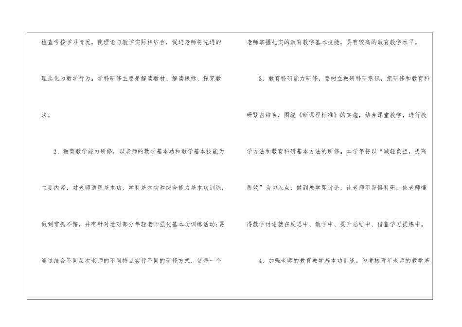 2024年小学校本研修工作计划模板_第3页