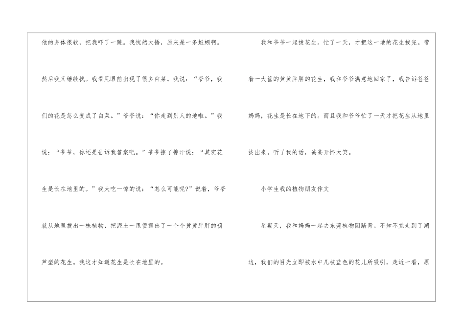 2024年小学生我的植物朋友作文_第2页
