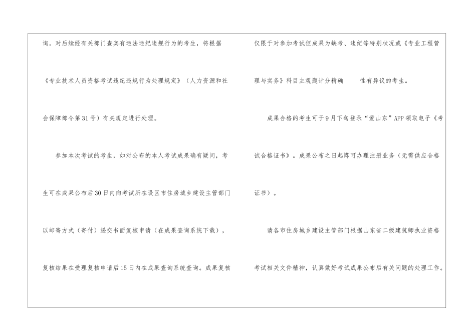 2024年山东二级建造师考试合格标准_第2页