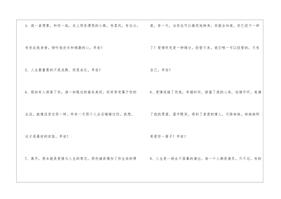 2024年常用适合早上发的早安微信问候语锦集37条_第2页