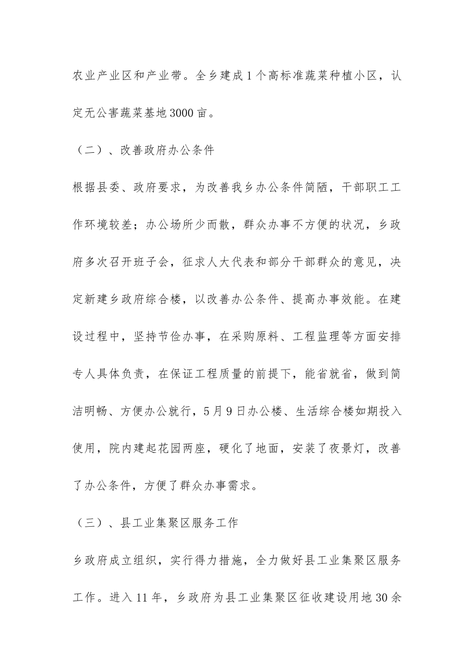 2024年度乡政府半年工作总结-_第3页