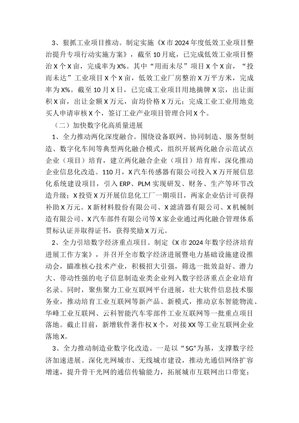 2024年度市经信局工作总结及年工作思路_第2页