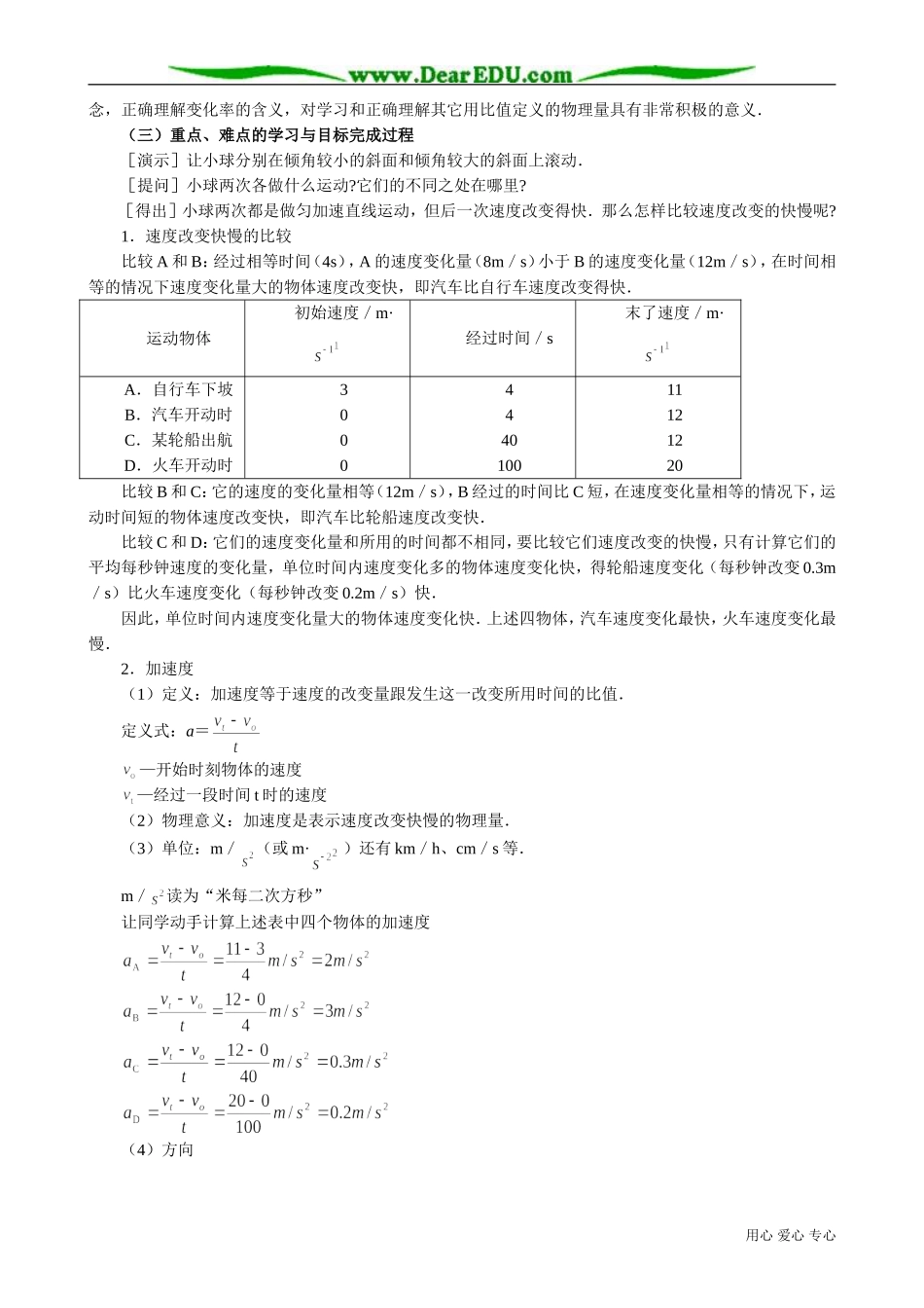 高中物理第一册速度改变快慢的描述  加速度(1)_第2页