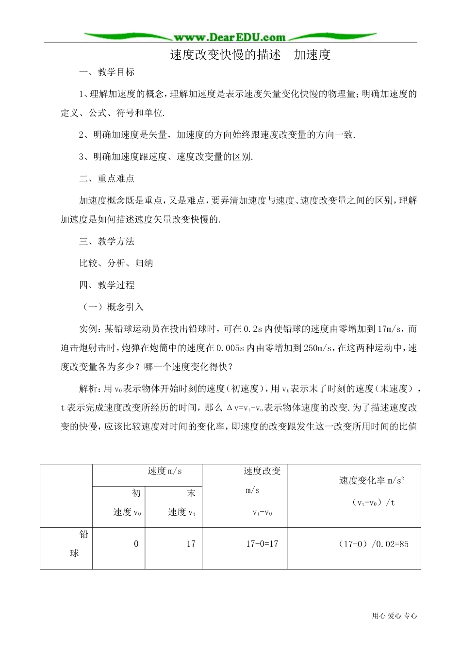 高中物理第一册速度改变快慢的描述  加速度_第1页