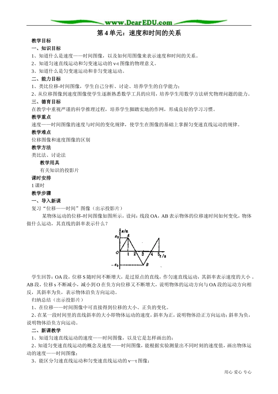 高中物理第一册速度和时间的关系_第1页
