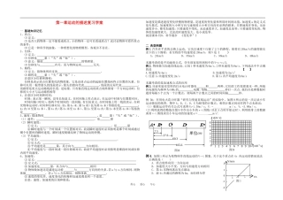 高中物理第一章运动的描述复习学案人教版必修1