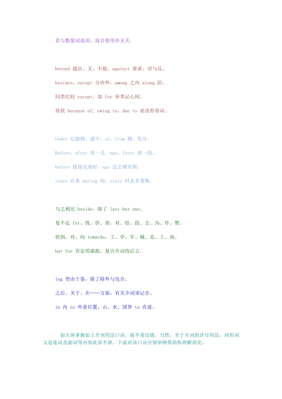 高中英语 Unit 1《Living with technology介词用法大全》文字素材1 牛津译林版选修7_第2页