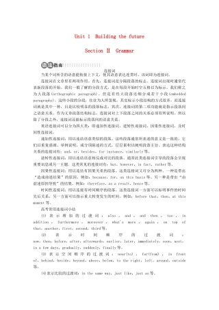 高中英语 Unit 1 Building the future SectionⅡ学案 牛津译林版选修10-牛津版高二选修10英语学案