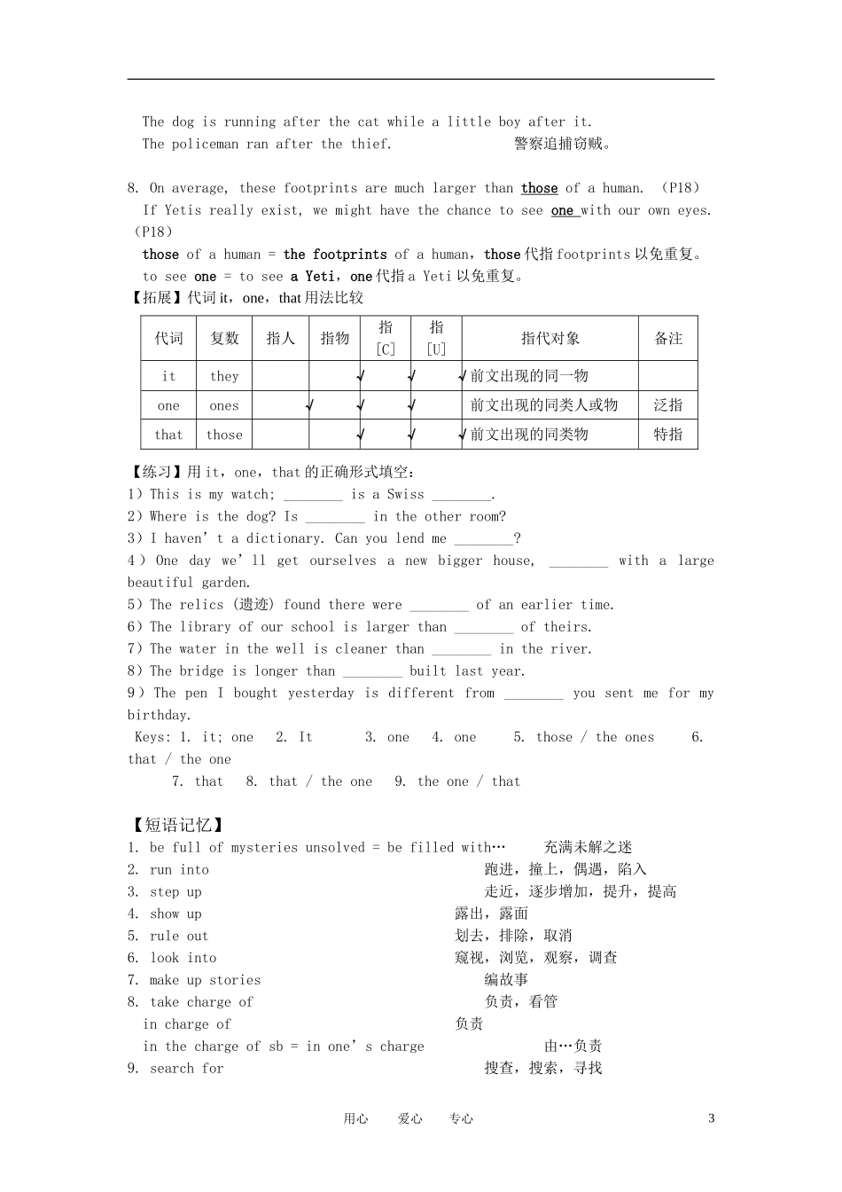 高中英语 Unit 1 Tales of the unexplained (Module 2)教学素材 牛津版_第3页