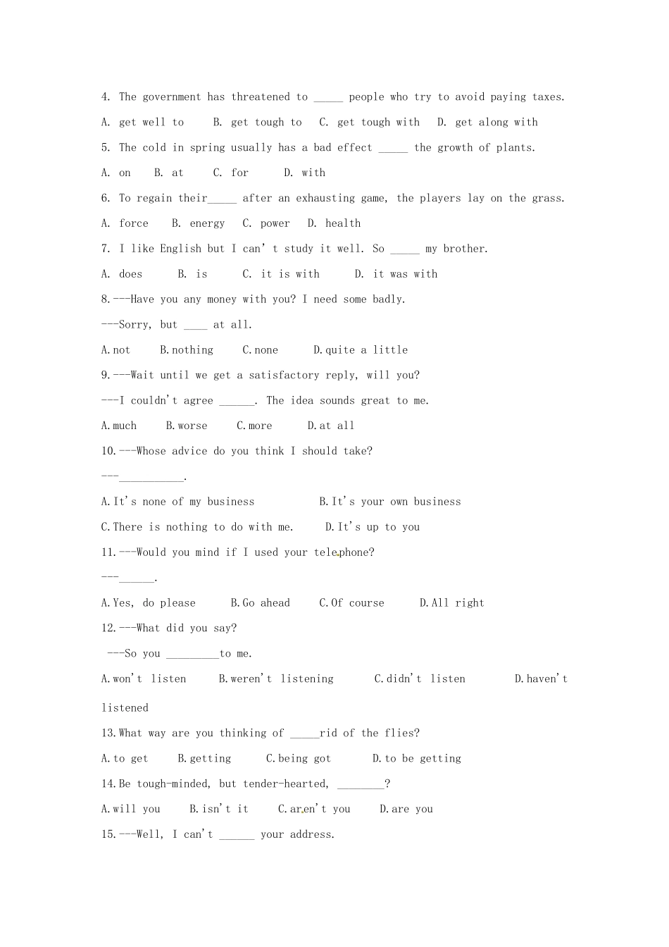 高中英语 Module6 Animals in Danger学案 外研版必修5-外研版高二必修5英语学案_第3页