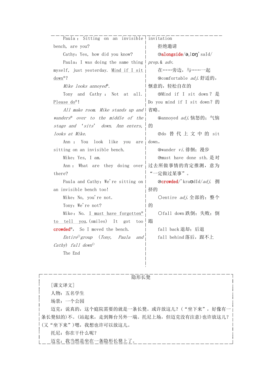 高中英语 Unit 1 Laughter is good for you Section Ⅴ Project教学案 牛津译林版选修6-牛津版高二选修6英语教学案_第2页