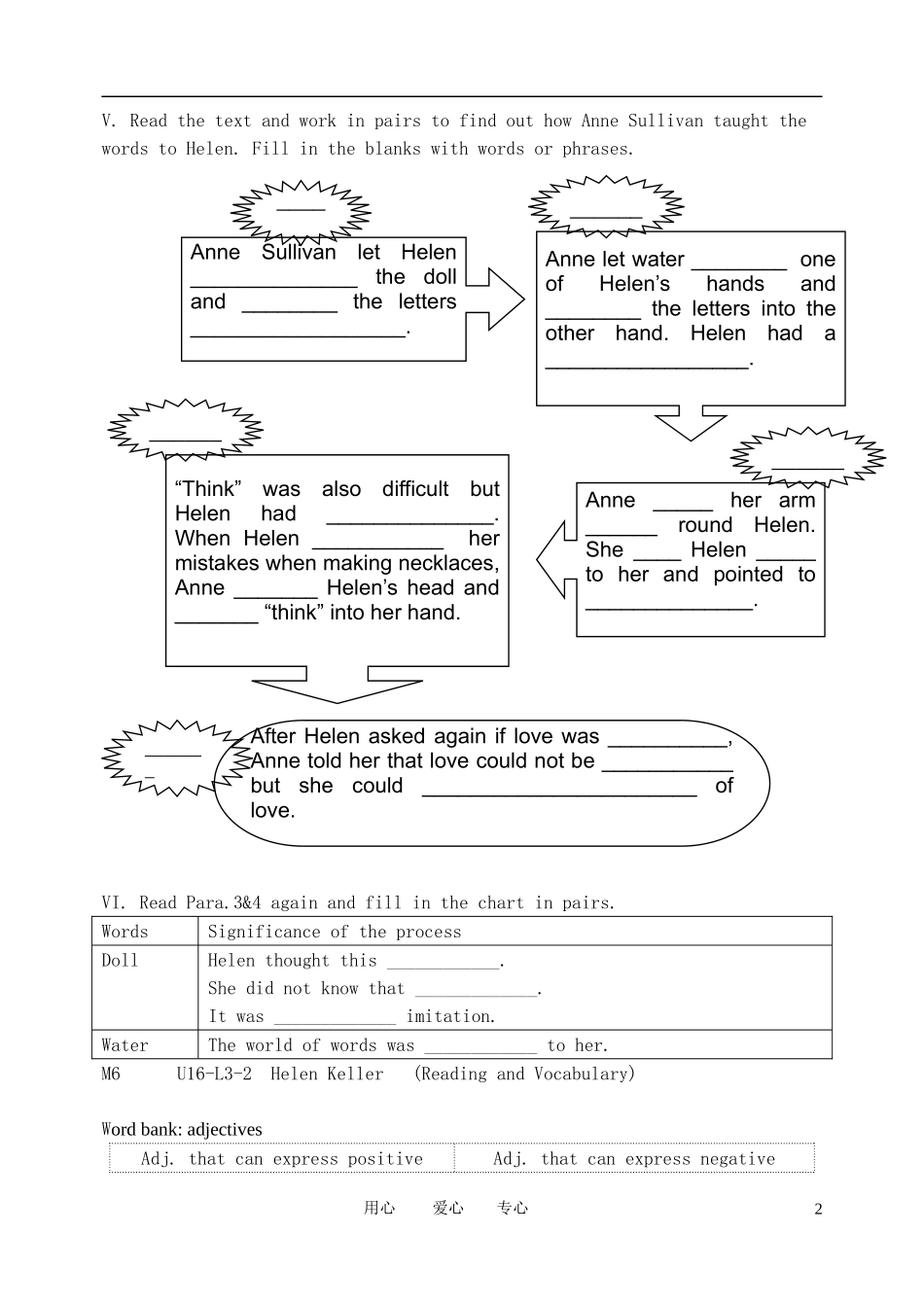 高中英语 Unit 16 Stories—Lesson 3《Life Stories》学案 北师大版选修6_第2页