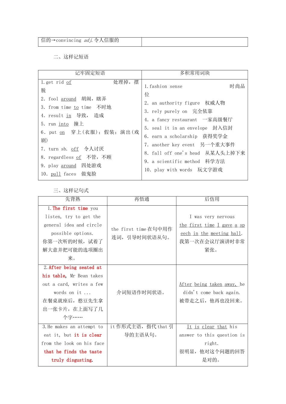 高中英语 Unit 17 Laughter Section Ⅳ Lesson 2 Lesson 3-Language Points学案（含解析）北师大版选修6-北师大版高二选修6英语学案_第2页
