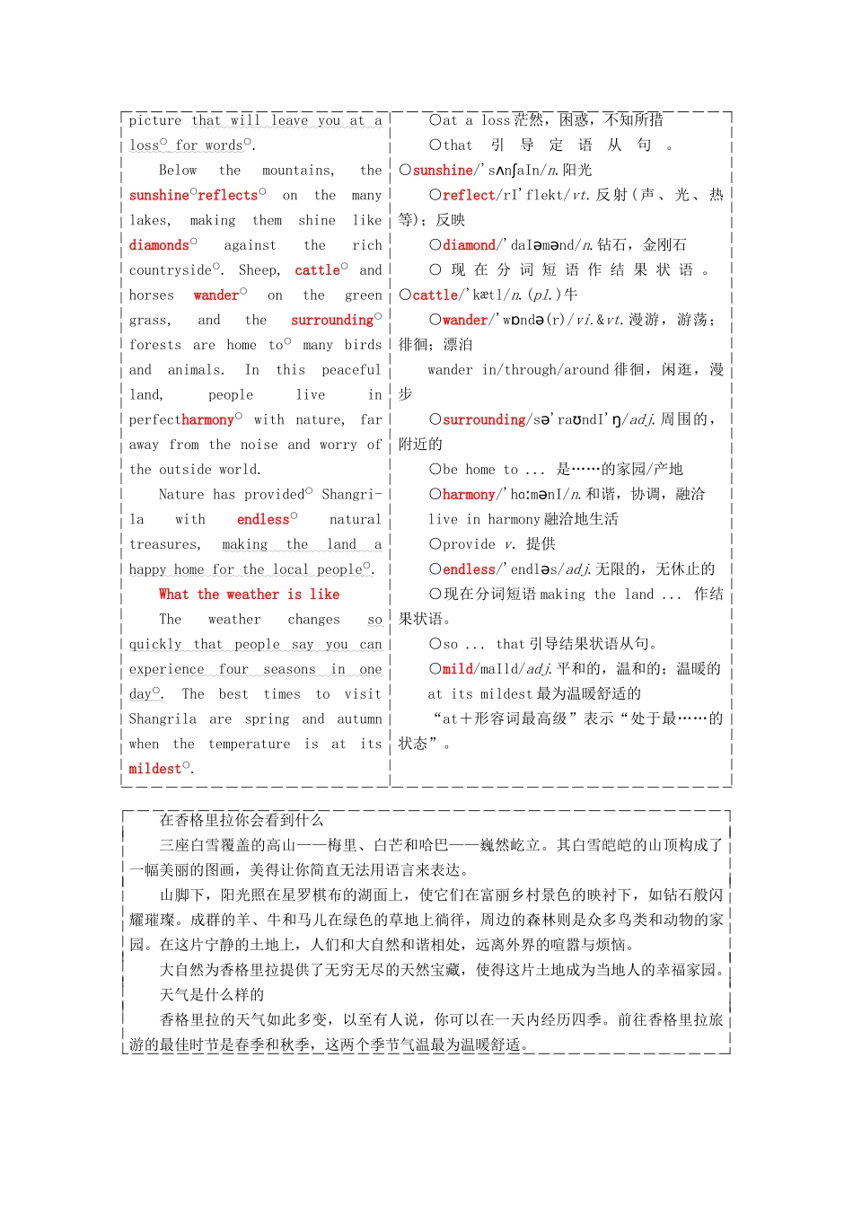 高中英语 Unit 2 Wish you were here Section Ⅴ Project教学案 牛津译林版必修2-牛津版高一必修2英语教学案_第3页