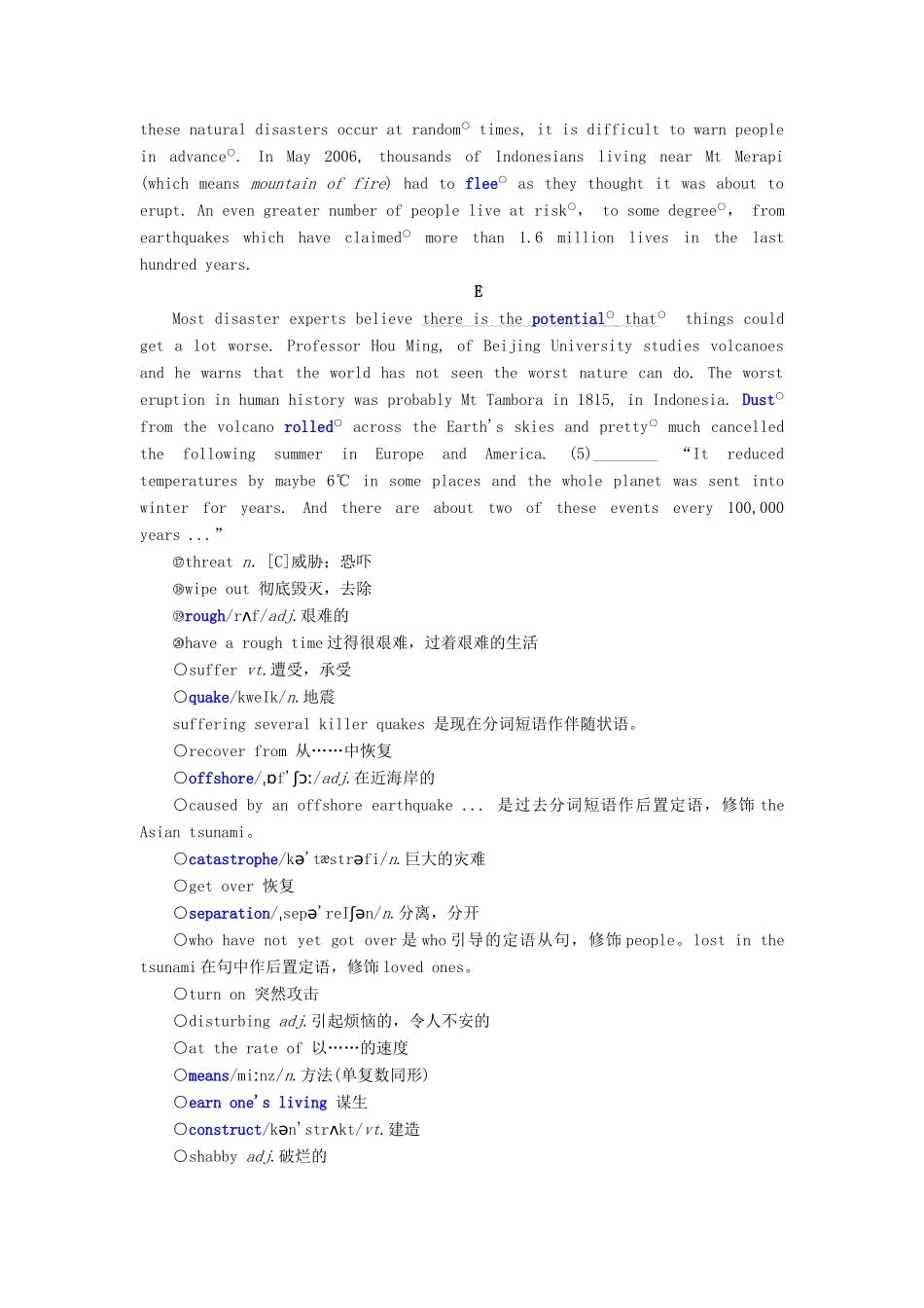 高中英语 Unit 22 Environmental Protection Section Ⅲ Lesson 2  Lesson 3—Pre-reading学案（含解析）北师大版选修8-北师大版高二选修8英语学案_第3页