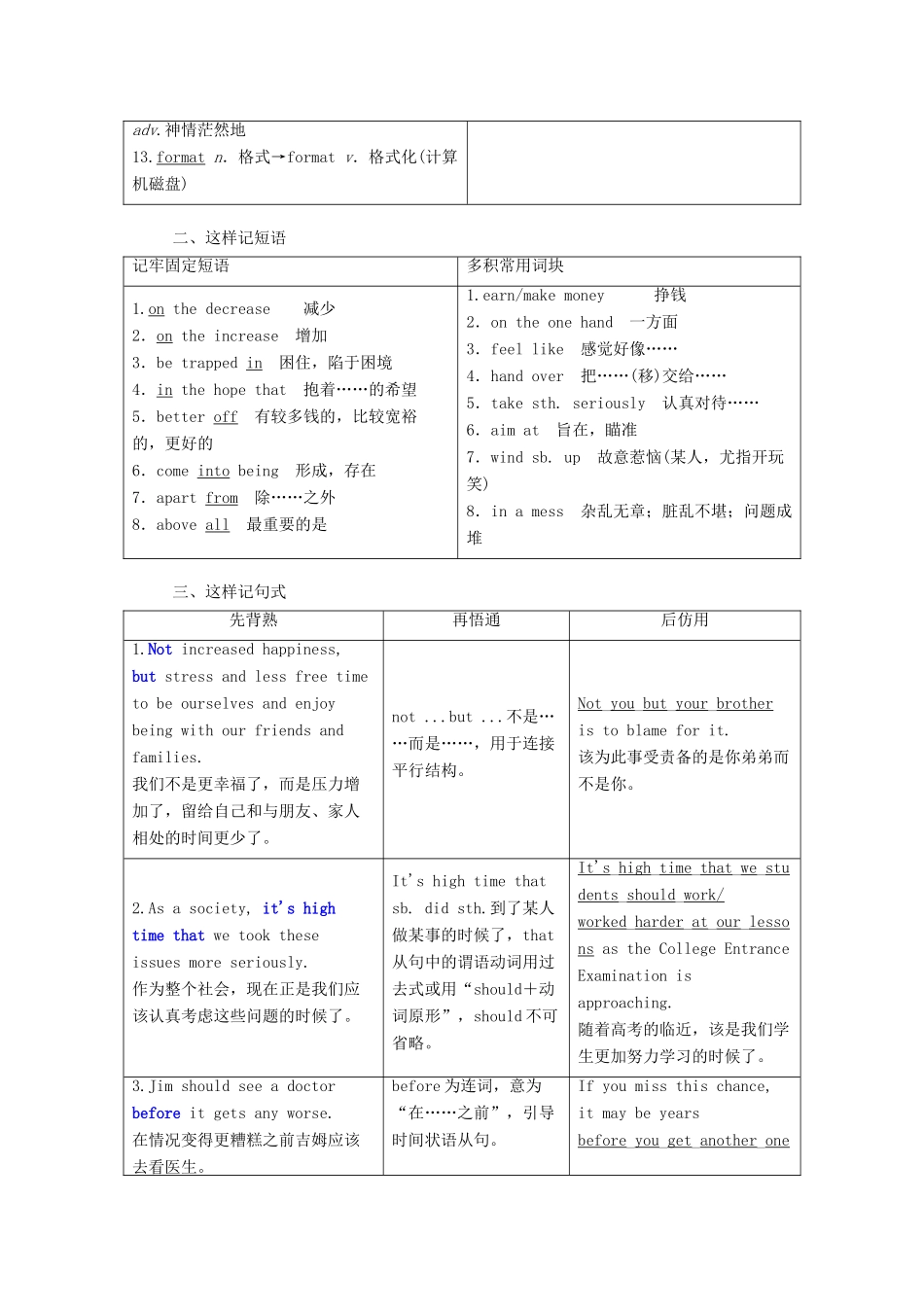 高中英语 Unit 24 Society Section Ⅱ Warm-up  Lesson 1—Language Points学案（含解析）北师大版选修8-北师大版高二选修8英语学案_第2页