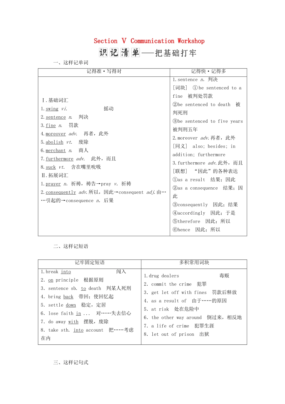 高中英语 Unit 24 Society Section Ⅴ Communication Workshop学案（含解析）北师大版选修8-北师大版高二选修8英语学案_第1页