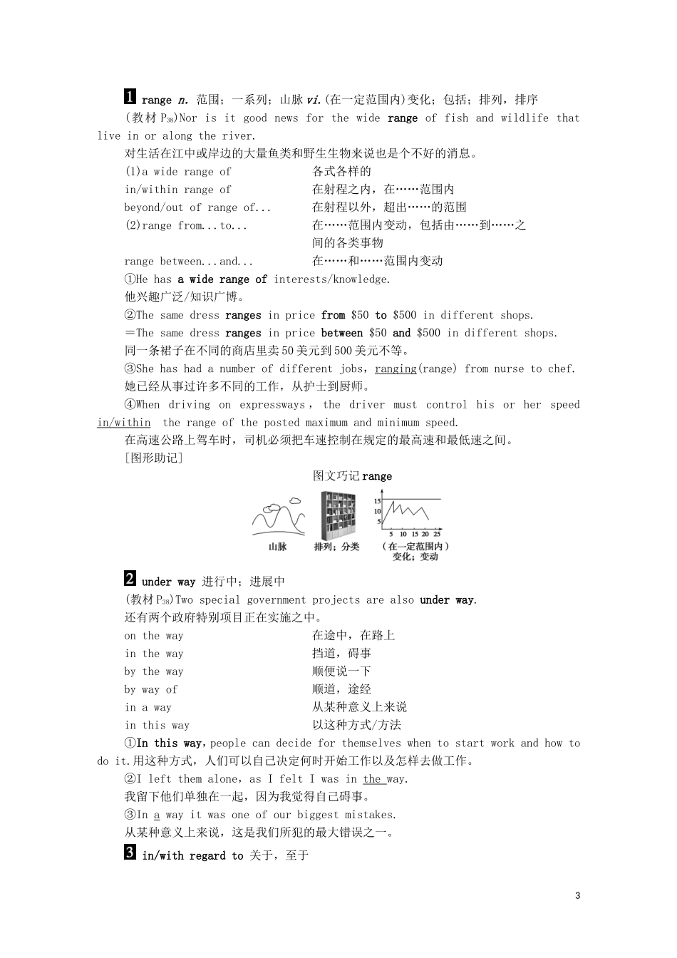 高中英语 Unit 2 The environment Section Ⅵ Language points （Ⅲ） （Project）学案 牛津译林版必修5-牛津版高二必修5英语学案_第3页