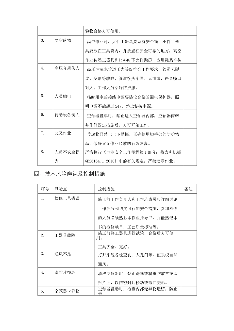 燃煤锅炉空预器传热元件解包清洗施工方案_第2页