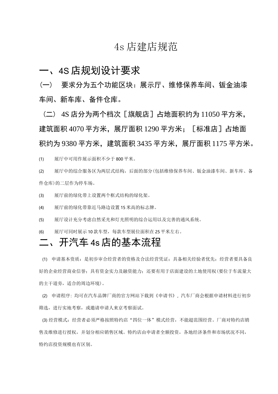 4s店建店规范_第1页