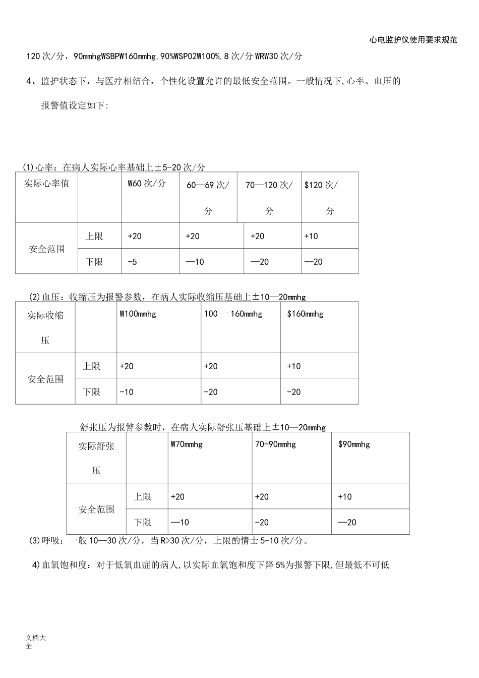 心电监护仪使用要求规范_第3页