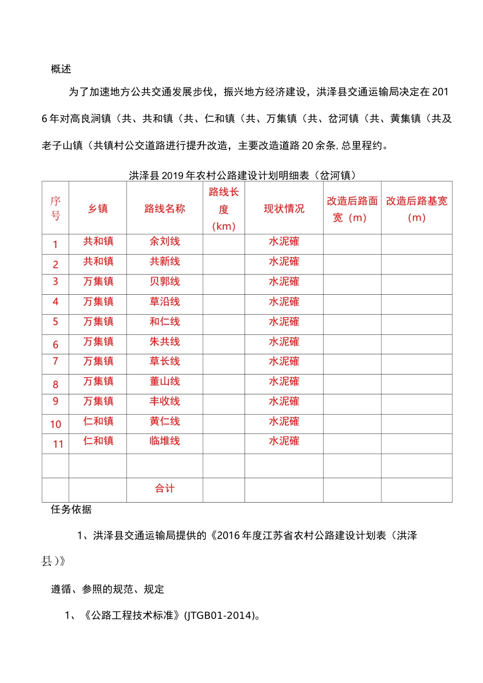 农村公路设计说明_第2页