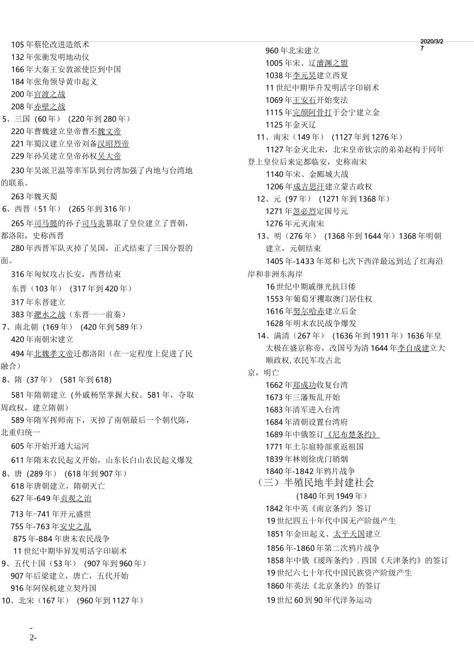高中历史大事年表_第2页