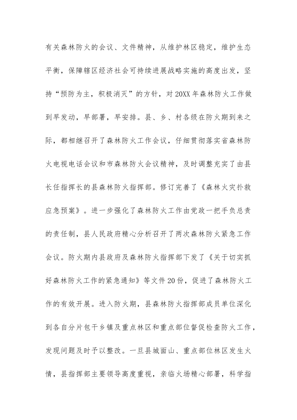 2024年度森林防火工作总结-_第2页