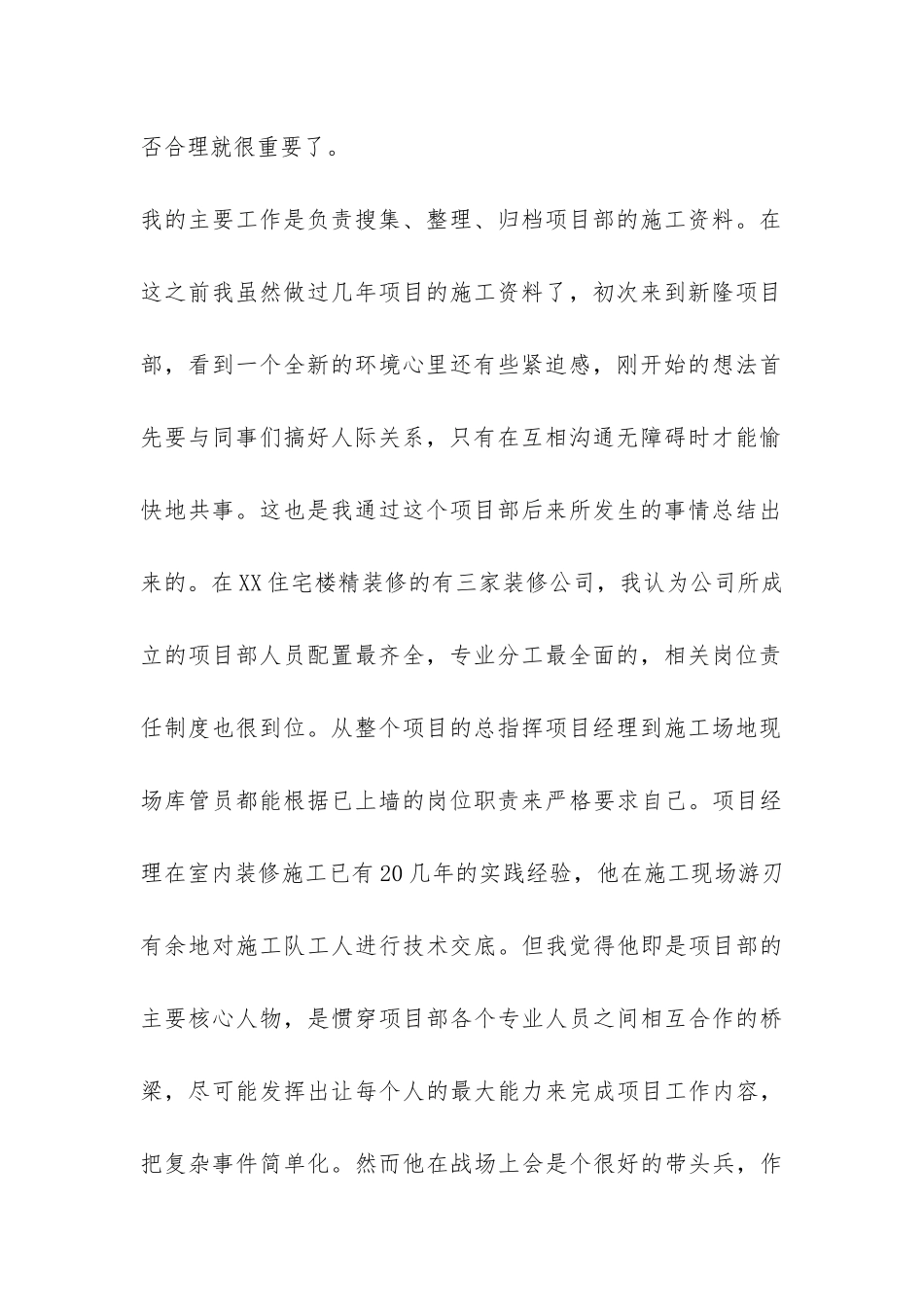 2024年度项目管理个人工作总结-_第2页