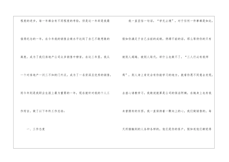 2024年房地产销售个人年度工作总结_第2页