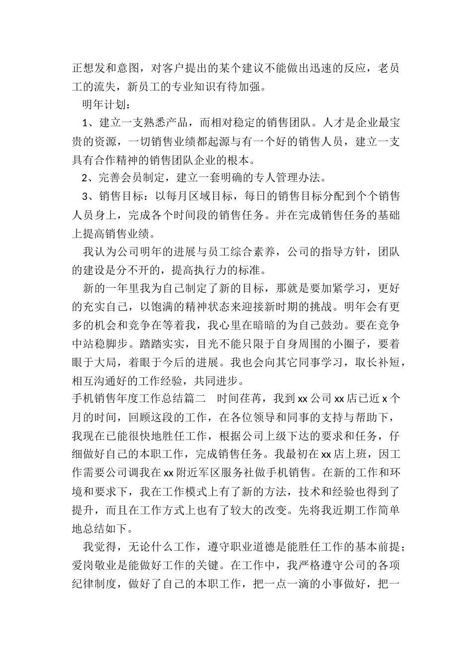 2024年手机销售年度工作总结_第2页