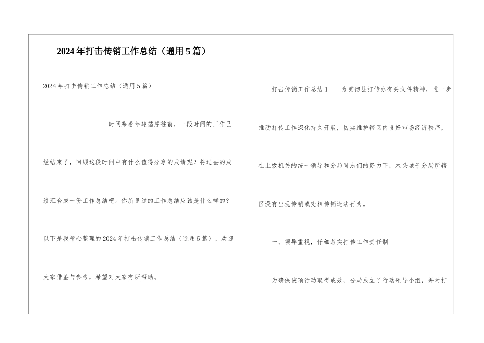 2024年打击传销工作总结_第1页