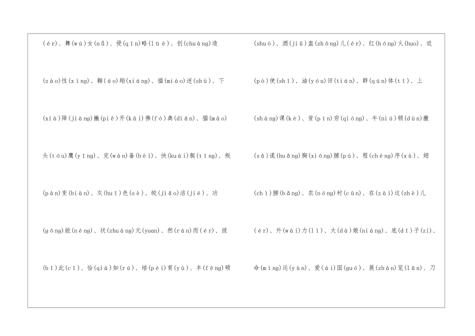 2024年普通话水平测试练习题_第3页