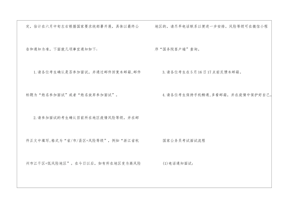 2024年最佳国家公务员考试面试通知预览_第3页