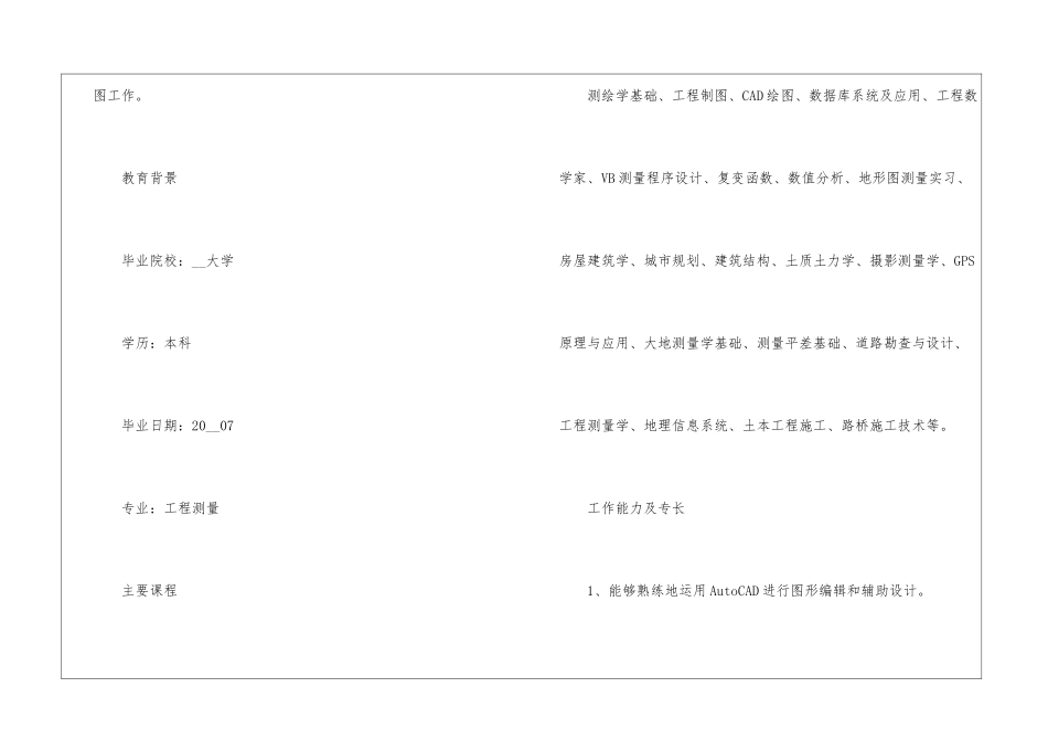 2024年最新的个人简历模板5篇_第3页