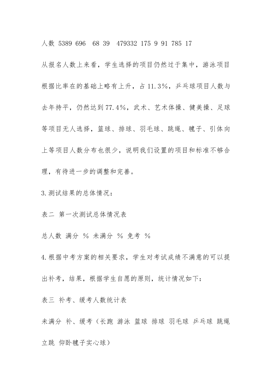 2024年某市区体育中考工作总结-_第3页