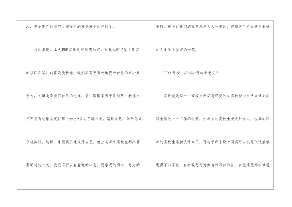 2024年校内实训心得体会范文五篇_第3页