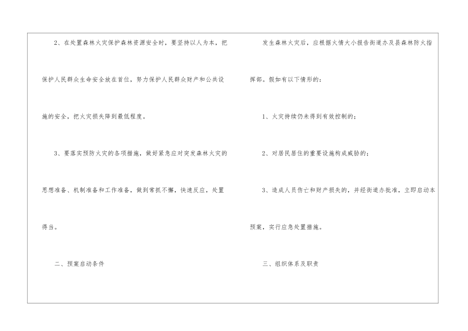 2024年森林防火的应急预案_第2页