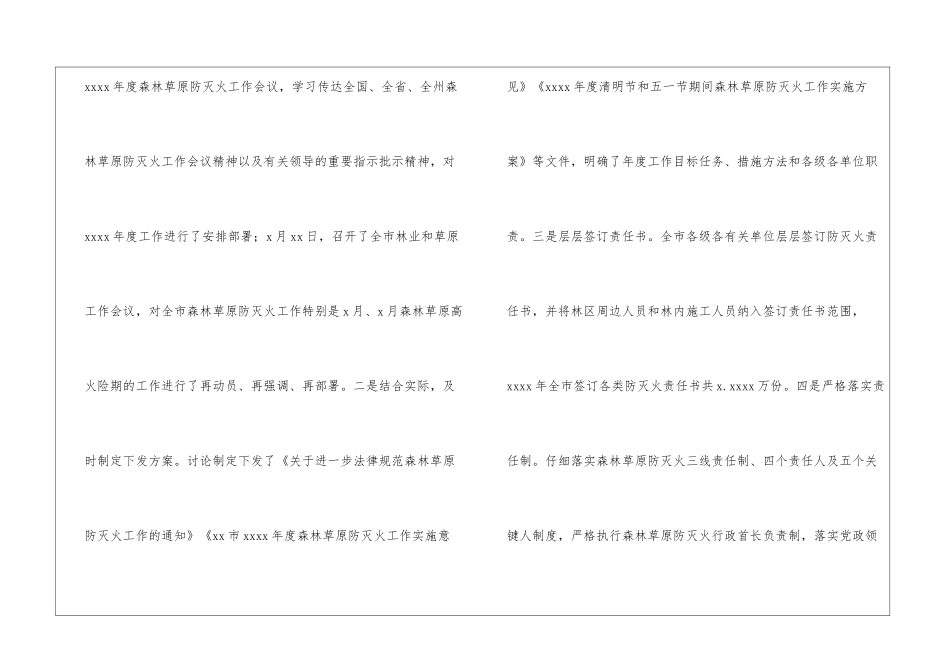2024年森林草原防灭火工作开展情况报告_第2页