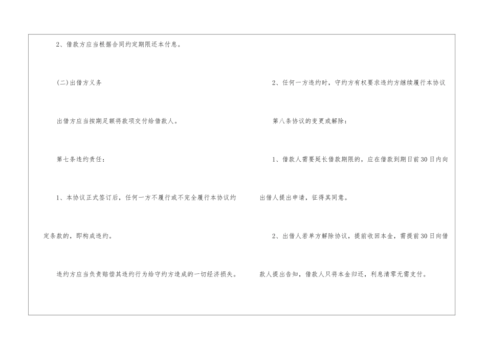 2024年正规借款合同模板范本大全_第3页