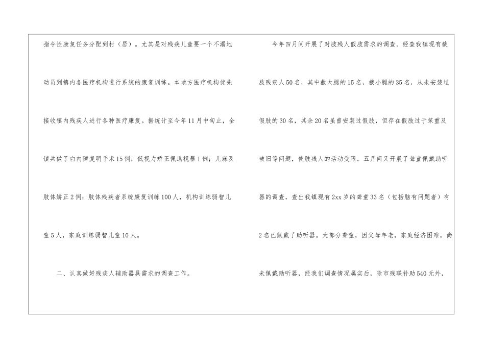 2024年残疾人康复的工作总结_第2页