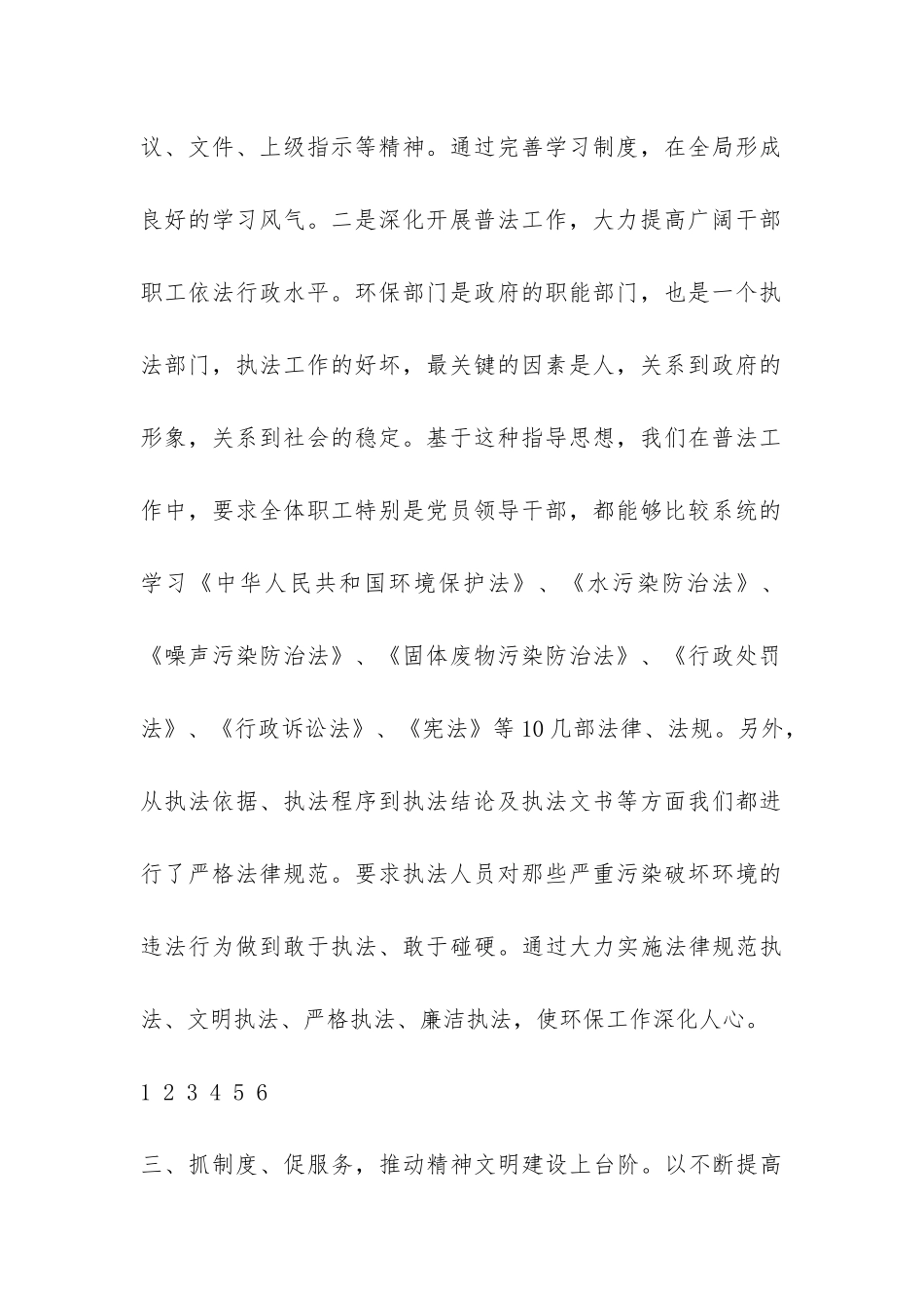 2024年环境保护局党建工作总结汇报材料-_第2页